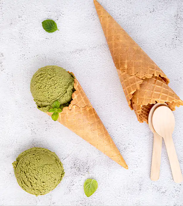 Matcha arbatos natūralūs ledai